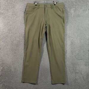 Lululemon Pants Mens 35x31 Green ABC Classic Fit Warpstreme Stretch Golf Chino